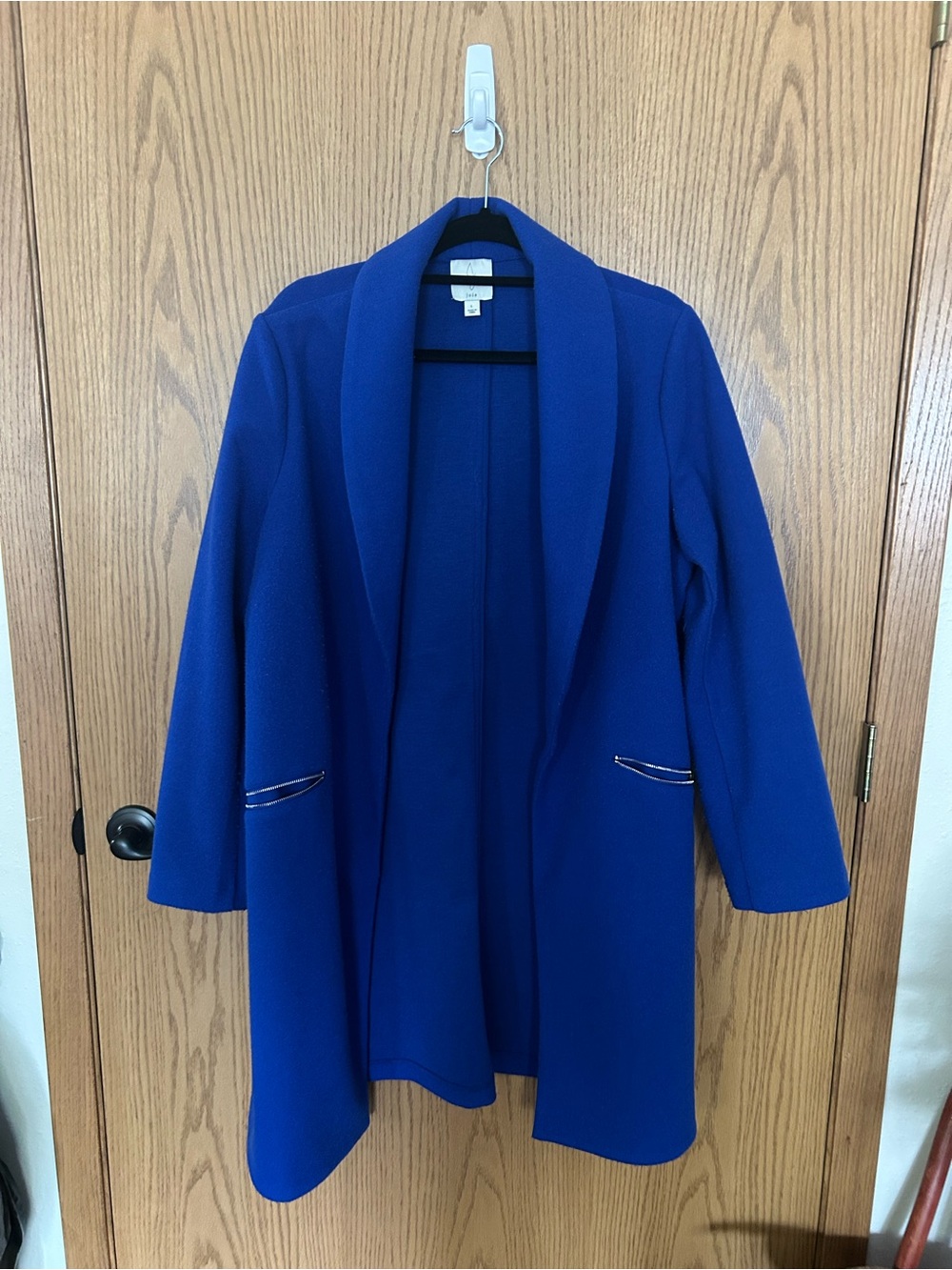 Joie Royal Blue Open-Front Shawl Collar Blazer Coat